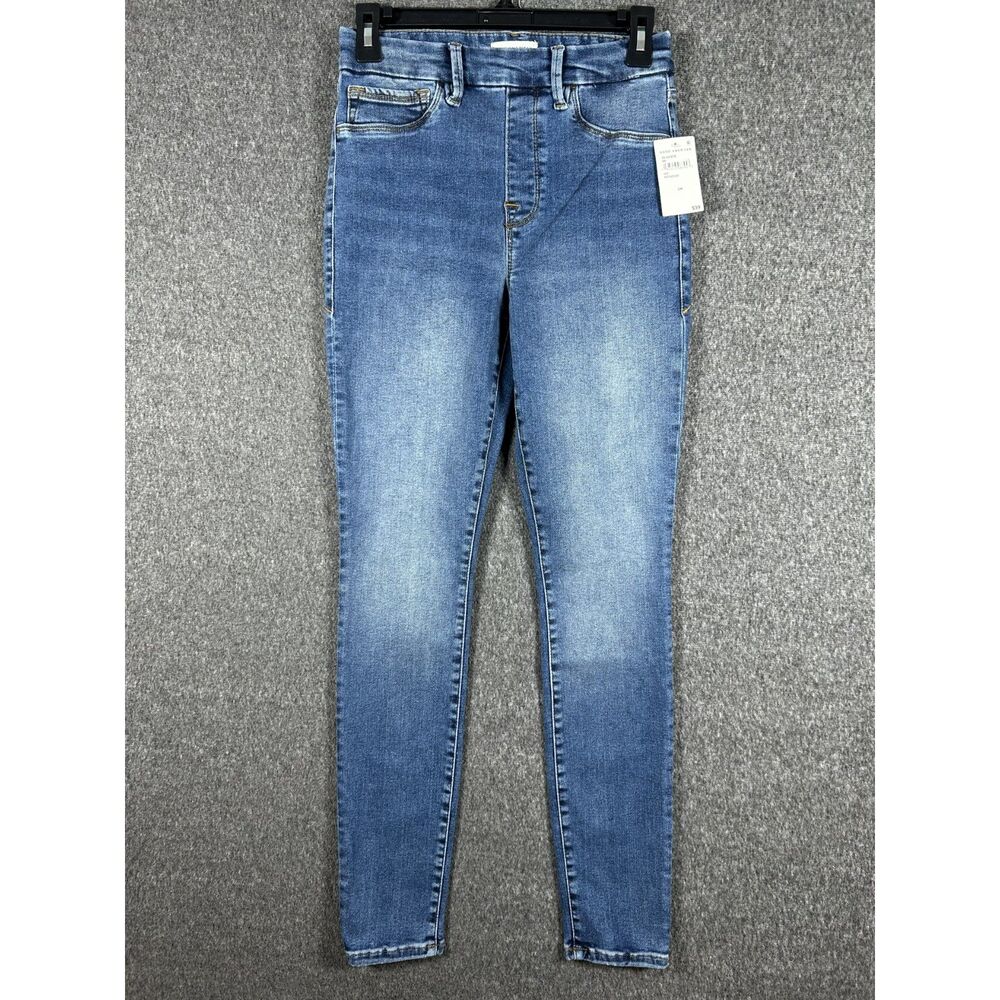 NWT Good American Good Legs Pull-On Skinny Jeans Size Medium